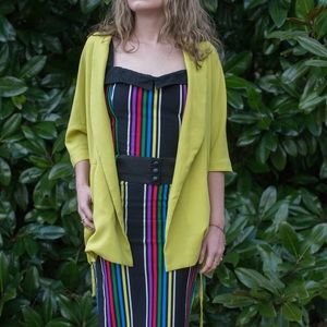 ASOS River Island chartreuse green kimono blazer
